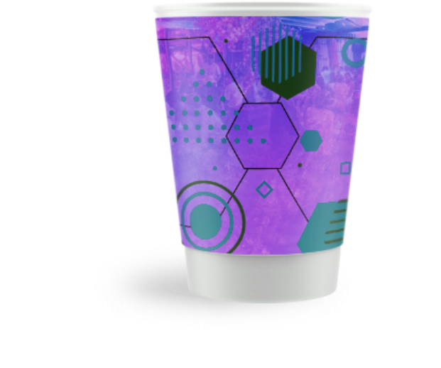 White paper cup