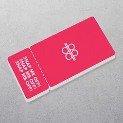 2 Part Snap Off Plastic Cards