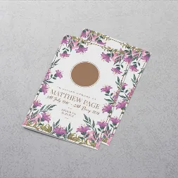 Funeral Order of Service Booklet
