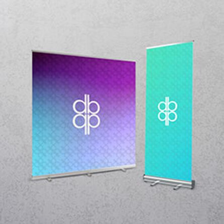 printed roller banners