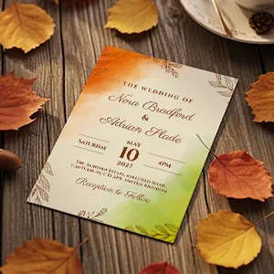 Cosy Autumn Wedding Invitations