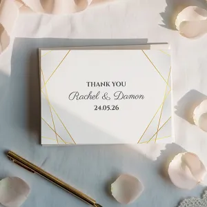 Elegant Wedding Thank You cards