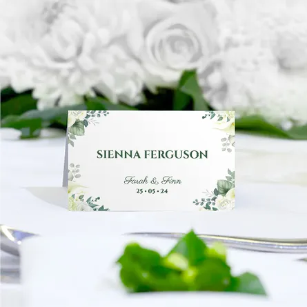 White and Green Wedding Collection