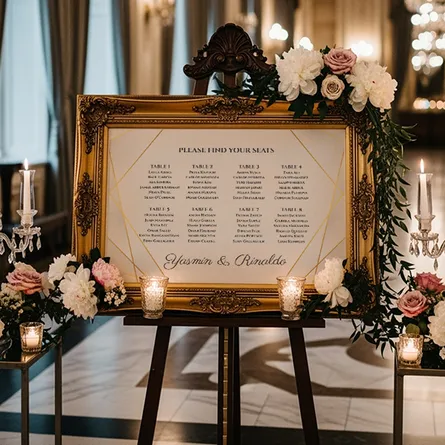 Elegant Wedding Table Plan