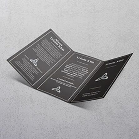 Folded Laminated Leaflets Folded Laminated Leaflets