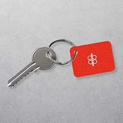 Printed Plastic Key Tag