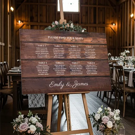 Rustic Wedding Seating Chart