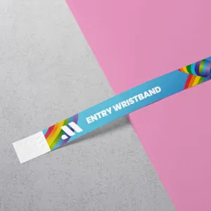 Rainbow Paper Wristbands
