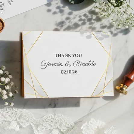 Elegant Wedding Thank You cards