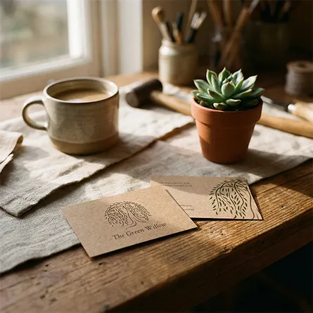 Personalised Brown Kraft Business Cards Printing