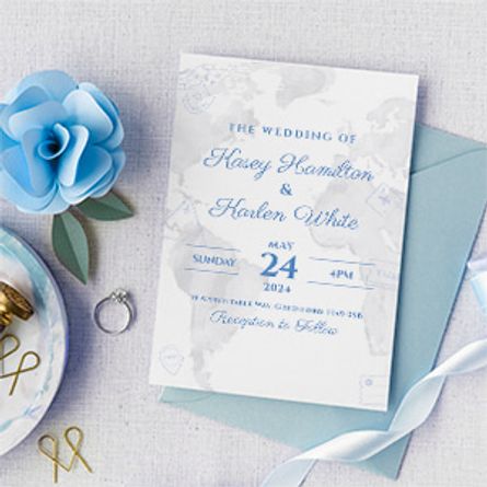 Around the world Wedding Invitations
