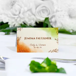 Cosy Autumn place card