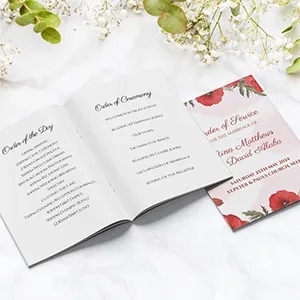 Bright Poppy Order of Service