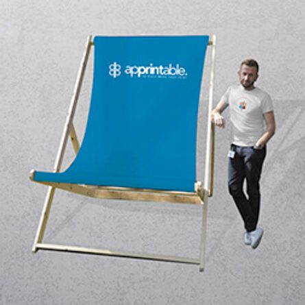 printed personalised giant deck chair