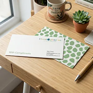 Recycled Compliment Slips