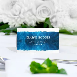 Marine Blue place card