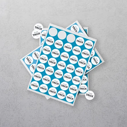 Stickers on a sheet Printing