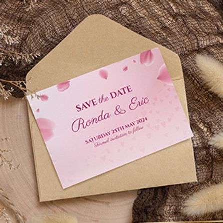 Romantic Save The Date Card