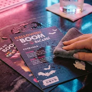 Waterproof Menu