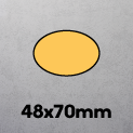 48 x 70mm Oval
