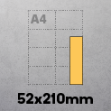 52mm x 210mm
