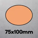 75 x 100mm Oval