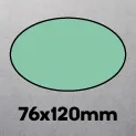 76 x 120mm Oval