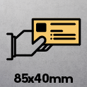 85 x 40mm