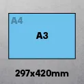 A3 (297 x 420mm)