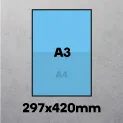 A3 (297 x 420mm)