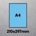 A4 (210 x 297mm)