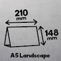 A5 Landscape (210x148mm)