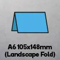 A6 landscape folded (105 x 148mm)