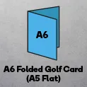 A6 Folded Golf Card