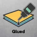Glued
