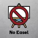 No Easel included