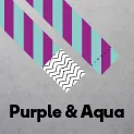 Purple & Aqua