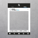 X (formally Twitter) Selfie Frame - A2