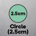 Circle 2.5cm