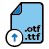 Custom font (to provide)