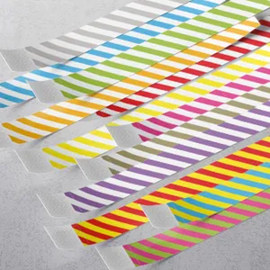 Striped Paper Wristbands