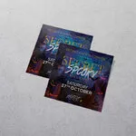 105 laminated Square Flyers