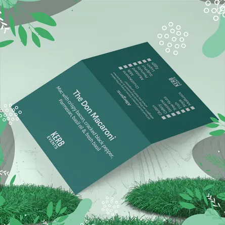 recycled folded leaflet