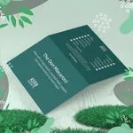 recycled folded leaflet