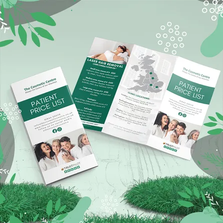 recycled printed brochure