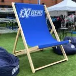 Customised Branded Blue Giant Deck Chair