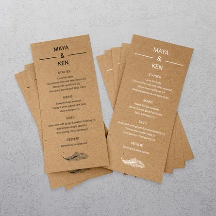 custom DL kraft flyer printing