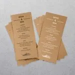 custom DL kraft flyer printing