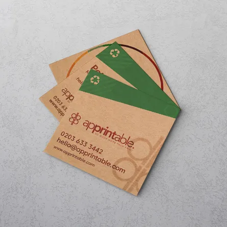 Kraft Square Personalised Business Cards