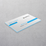 Blue Multi-layered Business Cards